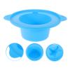 FRCOLOR 400ml Silicone Wax Warmer Liner Reusable Wax Melt Bowl Replacement for Hair Removal Pot Blue for Women's Sessions view 2