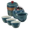 ABOOFAN 4pcs Hand Painted Ceramic Tea Travel Tea Portable Bag and Outdoor Use Includes view 1