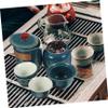 ABOOFAN 4pcs Hand Painted Ceramic Tea Travel Tea Portable Bag and Outdoor Use Includes view 3
