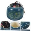 ABOOFAN 4pcs Hand Painted Ceramic Tea Travel Tea Portable Bag and Outdoor Use Includes view 4