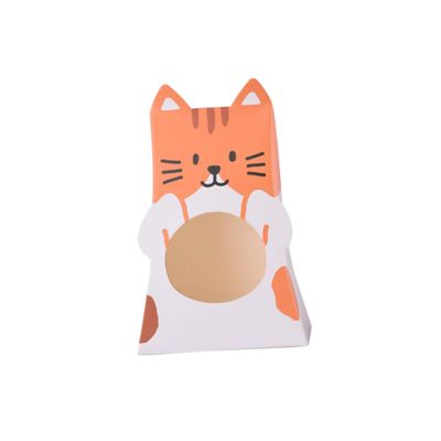 HAPINARY 50pcs Foldable Cat Candy Boxes Paper Cat Party Supplies for Party Favors