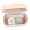 Didiseaon Portable Case Kit with Tools Cute Lightweight Holder for Makeup Lenses for Travel and Outdoor Use Cream Color Design view 1