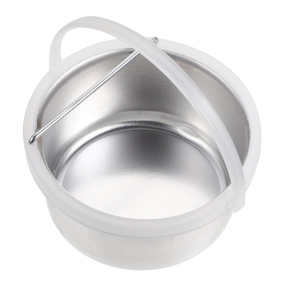 Operitacx Wax Melting Aluminum Bowl Wax Heater Inner Pot Hair Removal Waxing Supply Practical for Home Beauty and Candle Making