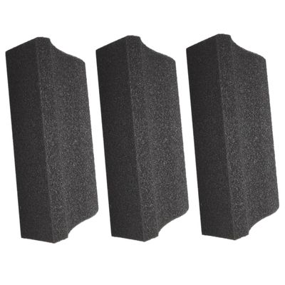 Angoily 3pcs Sponge Beard Hair Cleaner for Sink Cleaning Tool Catcher Brush Trimming Man Dryer, Black, 12.50X4.50X3.70CM (05504787DHS7)