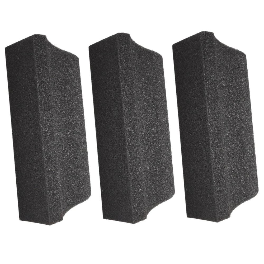 Angoily 3pcs Sponge Beard Hair Cleaner for Sink Cleaning Tool Catcher Brush Trimming Man Dryer, Black, 12.50X4.50X3.70CM (05504787DHS7)