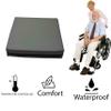 GRIZZLY FOAM Wheelchair Seat Pad Waterproof Seat Cushion Full Support, Elderly, Comfort Seat Aid, Multi-use Removeable Zipped Cover Ask Any Custom Size (Grey, 16x18x4inch 40x45x10cm) view 2