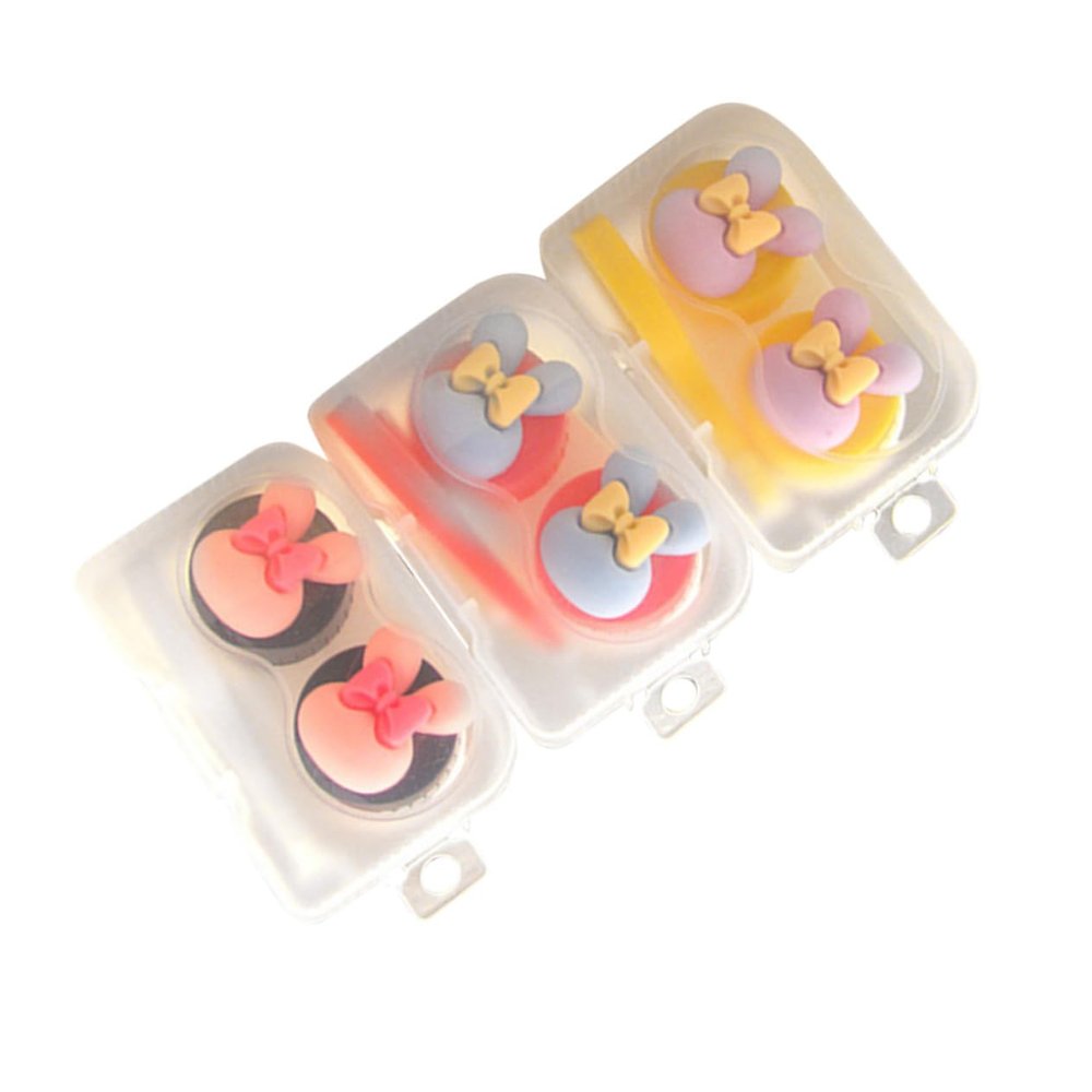 HAPINARY 3pcs Travel-Friendly Lens Cases Small Storage Box Holder Safe Material for Travel Outdoor Activities Random Color