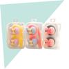 HAPINARY 3pcs Travel-Friendly Lens Cases Small Storage Box Holder Safe Material for Travel Outdoor Activities Random Color view 3