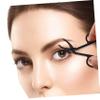 Didiseaon 6pcs Eyebrow Stainless Steel Beauty Tool Slanted Tip Flat Tip Scissors Shaped Non-Slip Compact Design view 2