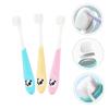 Gatuida 3pcs Boys and Girls Toothbrush Soft Bristles Boys and Girls Toothbrush for Tongue Cleaner Finger for view 2