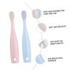 Gatuida 2pcs Boy Girl Toothbrush Bristles Boys and Girls Dental Oral Care Tooth Brush Tongue Cleaning for First Toothbrush Training view 2