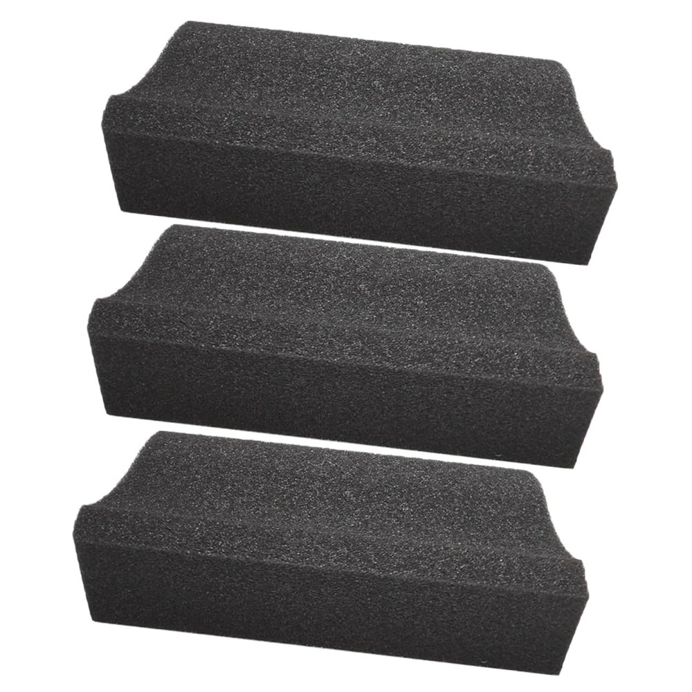 Housoutil 3pcs Beard Hair Sponges and Beard Hair Catcher Brush Set for Men Black for Sink Cleanup Mens Grooming Kit Accessory