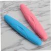 Gatuida 2pcs Portable Toothbrush Storage Carrying Case Box Seal Lock for Travel Use view 2