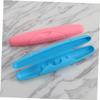 Gatuida 2pcs Portable Toothbrush Storage Carrying Case Box Seal Lock for Travel Use view 4
