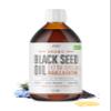Organic Black Seed Oil 250ml  Cold & Freshly Pressed  Up to 5X% Strength Thymoquinone  100% Pure Extra Virgin Cumin Black Seed Oil - By Alpha01 view 1