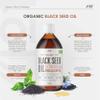 Organic Black Seed Oil 250ml  Cold & Freshly Pressed  Up to 5X% Strength Thymoquinone  100% Pure Extra Virgin Cumin Black Seed Oil - By Alpha01 view 3