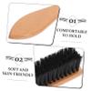 Beavorty Boar Bristle Beard Brush with Beech Wood Handle, Single Mens Beard Styling Comb for Grooming and Shaving, Professional Mustache Brush for Daily Facial Hair Care view 3