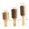 Angoily 3pcs Beard Brush Boar Bristle Cleaning Brush Beard Comb for Men Styling Tool Grooming Kit for Daily Care view 3
