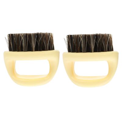 Angoily 2pcs Beard Styling Comb Portable Beard Brush Multi-use Comb for Men Broken Hair Removal Bristle for Styling