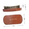 Angoily Curved Beard Cleaning Brush Beech Handle Beard Care Accessory for Men and Shine for Grooming and Styling Facial Hair view 2