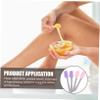 DOITOOL 4pcs Silicone Wax Scraping Spatulas Curved Waxing Applicator Sticks for Hand Foot Body Hair Removal Professional Beauty Tools for Home and Salon Use view 2