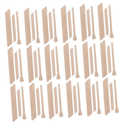 Angoily 150pcs Wooden Hair Remover Stick for Face Body Hair Removal Wax Strips Applicator Removal Wax Strips Smooth Experience
