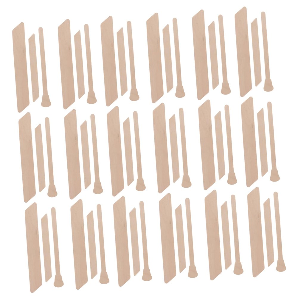 Angoily 150pcs Wooden Hair Remover Stick for Face Body Hair Removal Wax Strips Applicator Removal Wax Strips Smooth Experience