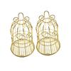 LALAFINA 6pcs European Style Wedding Favor Boxes Hollow Iron Bell Shape Candy Boxes Durable Party Supplies for Weddings Anniversaries Events Finish view 1