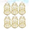 LALAFINA 6pcs European Style Wedding Favor Boxes Hollow Iron Bell Shape Candy Boxes Durable Party Supplies for Weddings Anniversaries Events Finish view 2