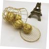 LALAFINA 6pcs European Style Wedding Favor Boxes Hollow Iron Bell Shape Candy Boxes Durable Party Supplies for Weddings Anniversaries Events Finish view 3