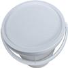 1 X 25Litre White Round Plastic Bucket Plasterers Bucket Car Wash Bucket Storage Container Fermentation Buckets Bait Bucket Cleaning Buckets (With Plastic Handle & Tamper Evident Lid) view 4