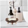 Holibanna Wooden Soap Box Soap Holder Drainage for Bathroom Sink Tray Slip Design for Shower Use Natural Material view 2