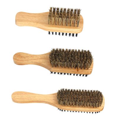Beavorty 3pcs Beard Grooming Brush Handle Cleaning Facial Care for Men Barber Supply