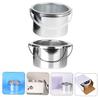 Angoily Wax Warmer Replacement Pot Wax Melting Machine Inner Pan 2pcs 105mm Aluminum Metal Container for Salon Hair Removal view 4