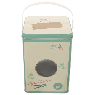 DEARMAMY Laundry Detergents Bucket Laundry Powders Bin Washing Beads Storage Tin with Airtight Lid Handles laundry Detergents Powders Storage Box