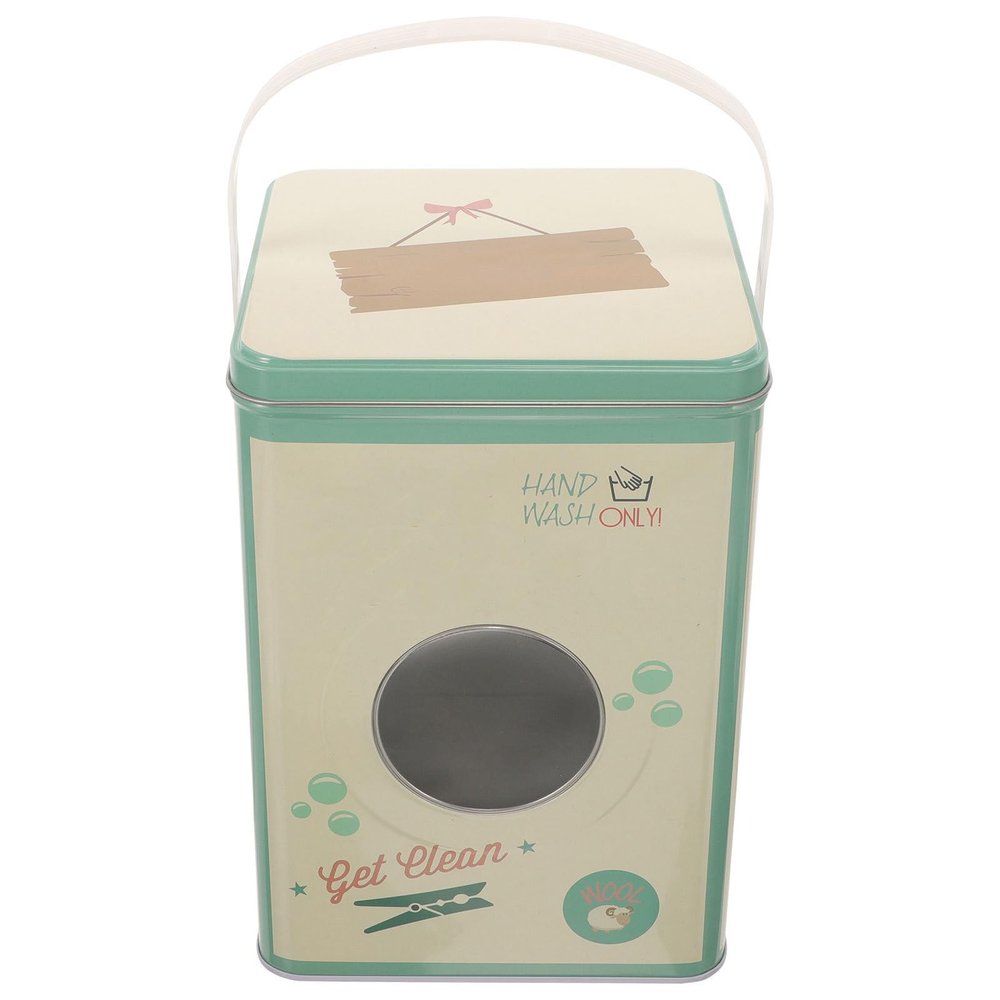 DEARMAMY Laundry Detergents Bucket Laundry Powders Bin Washing Beads Storage Tin with Airtight Lid Handles laundry Detergents Powders Storage Box