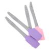 Mipcase Silicone Wax Spatula Set 4pcs Portable Wax Applicator Tools Curved Cream Applicators for Hand Foot and Body Care, Includes 2 Purple and 2 Pink Waxing Sticks for Women view 1