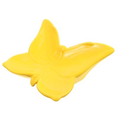 PRETYZOOM Ceramic Soap Dish Butterflies Soap Holder Draining Tray for Bathroom Bathroom Restroom