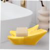 PRETYZOOM Ceramic Soap Dish Butterflies Soap Holder Draining Tray for Bathroom Bathroom Restroom view 3