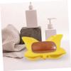 PRETYZOOM Ceramic Soap Dish Butterflies Soap Holder Draining Tray for Bathroom Bathroom Restroom view 4