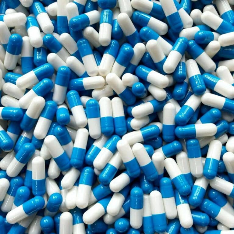 200 Size 3 Blue/White Small Empty Gelatin Capsules Gelatine Hard Pill Cases Self Fill