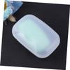 Alipis 2pcs Double Buckle Soap Box Portable Soap Holder for Bathroom Household Use Made of Material view 4