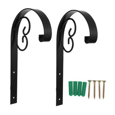 BESPORTBLE Iron Garden Hook Wall-Mounted Flower Pot Holder Outdoor Bracket for Balcony Rack