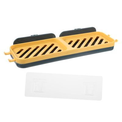 IMIKEYA Wall-mounted Soap Dishes Adhesive Soap Holder for Shower Material Bathroom Kitchen