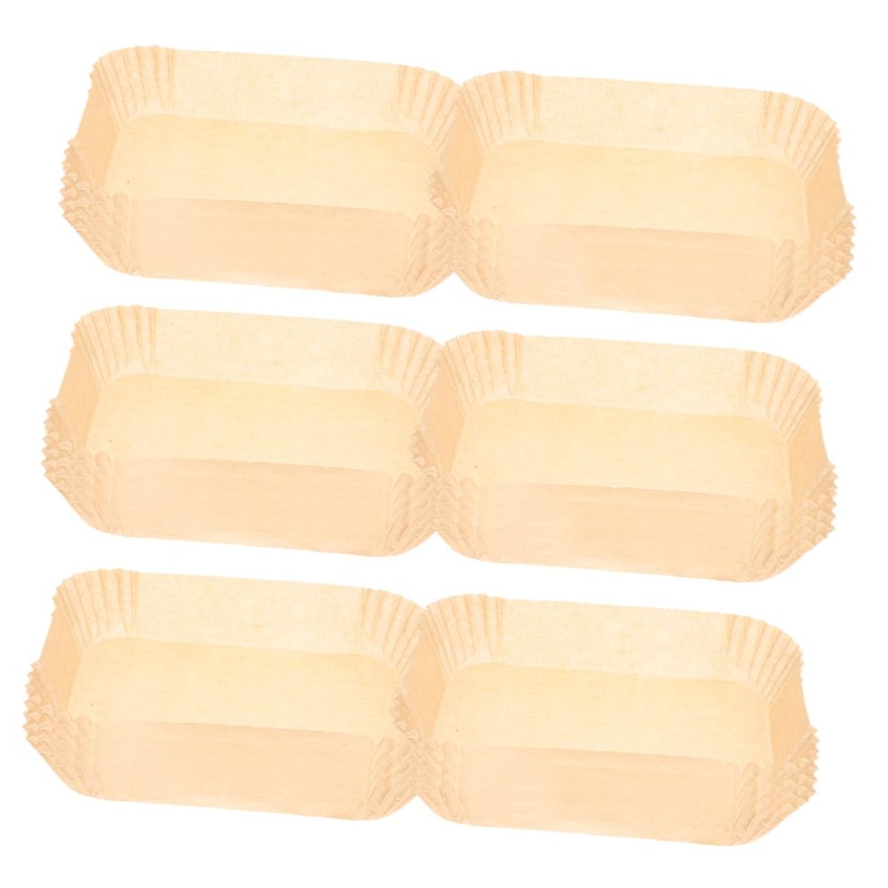 ABOOFAN 50pcs Air Fryer Paper Pad Baking Paper Liners for Air Fryers Trays Oil Absorbing Heat Resistant French Fries