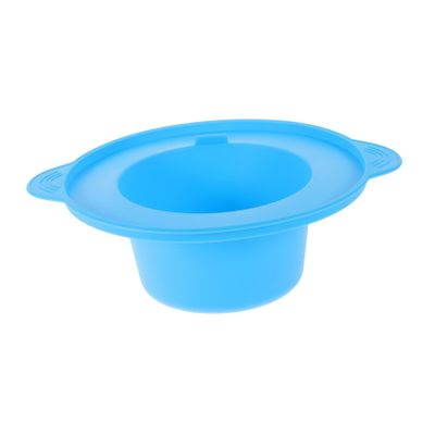 Angoily Silicone Wax Warmer Liner 400ml Replacement Bowl Non-stick Wax Melt Cup for Hair Removal Beauty Waxing Tool Blue