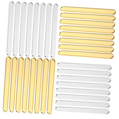 IMIKEYA 50pcs Acrylic Ice Cream Sticks for Craft DIY Ice Materials and Accessories for Crafts and Lolly Sticks for Random Color