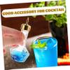 OUNONA Glass Bitters Bottle with Gold Lid 30ml Cocktail Bartender Bitters Dispenser for Wine and Cocktail Mixing for Home Bar and Drink Preparation view 2