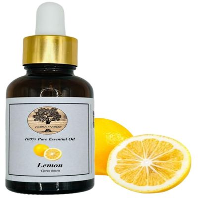 100% Pure Lemon Essential Oil 10ml - 1000ml Premium Quality (200 ml, Lemon)