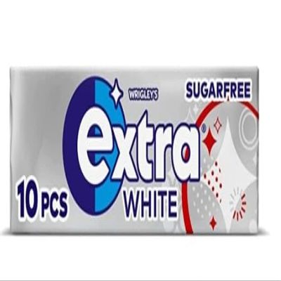2 Full Packs of WRIGLEY'S EXTRA Chewing Gum (60 Single Packs) White